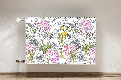 Cobertura magnética para radiador Pássaros