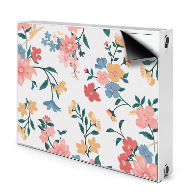 Cobertura magnética para radiador Flores coloridas