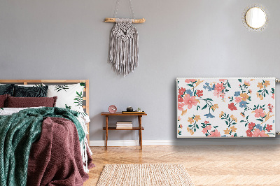 Cobertura magnética para radiador Flores coloridas