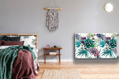 Cobertura magnética para radiador Folhas tropicais