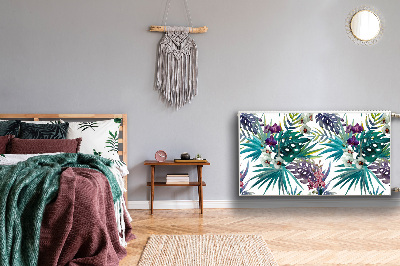 Cobertura magnética para radiador Folhas tropicais