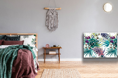 Cobertura magnética para radiador Folhas tropicais