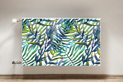 Capa magnética para radiador Folhas exóticas