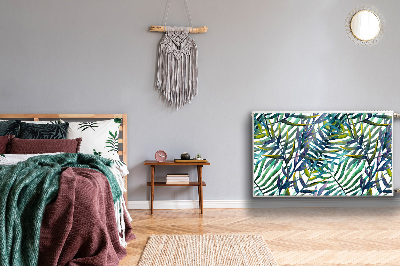 Capa magnética para radiador Folhas exóticas