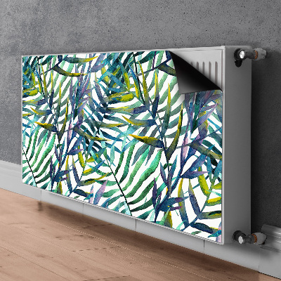 Capa magnética para radiador Folhas exóticas