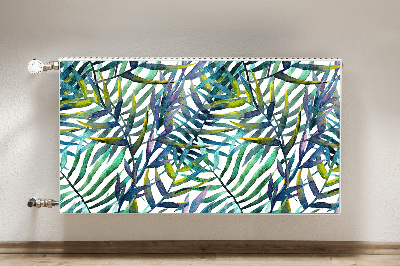 Capa magnética para radiador Folhas exóticas