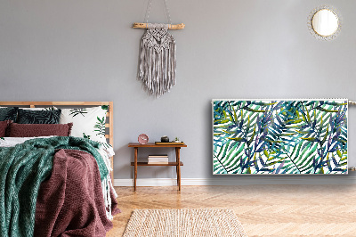 Capa magnética para radiador Folhas exóticas