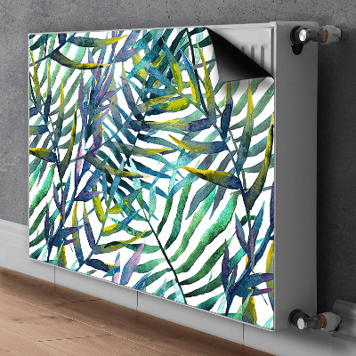 Capa magnética para radiador Folhas exóticas