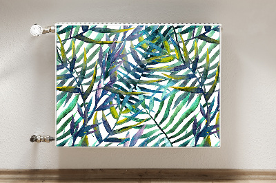 Capa magnética para radiador Folhas exóticas