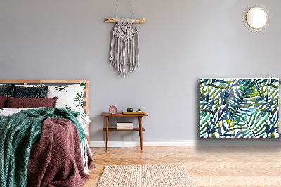 Capa magnética para radiador Folhas exóticas