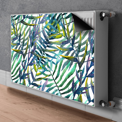 Capa magnética para radiador Folhas exóticas