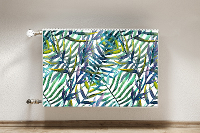 Capa magnética para radiador Folhas exóticas