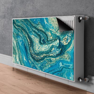 Cobertura magnética para radiador Abstração azul