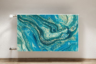 Cobertura magnética para radiador Abstração azul