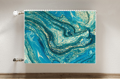 Cobertura magnética para radiador Abstração azul