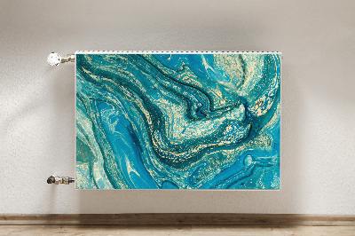 Cobertura magnética para radiador Abstração azul