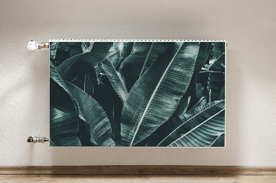 Cobertura magnética para radiador Folhas exóticas