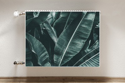 Cobertura magnética para radiador Folhas exóticas