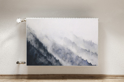 Cobertura magnética para radiador Paisagem montanhosa