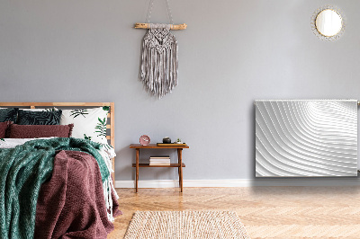 Cobertura magnética para radiador Sulcos brancos