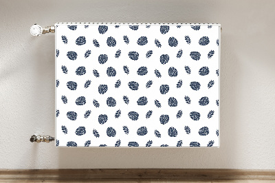 Capa magnética para radiador Folhas tropicais