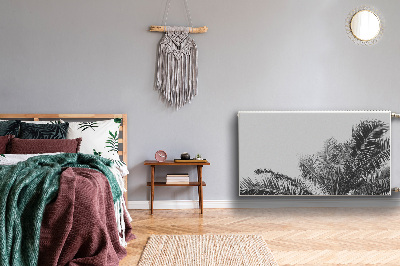 Capa magnética para radiador Palmeiras contra o céu