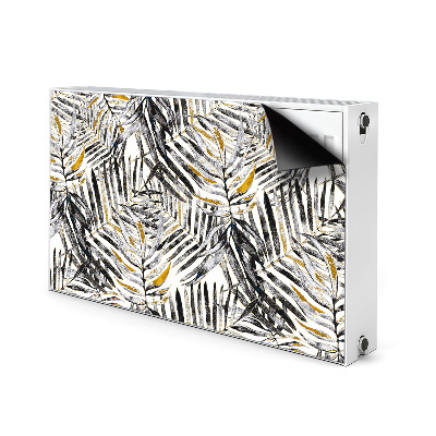 Capa magnética para radiador Folhas pretas