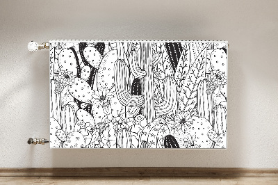 Cobertura magnética para radiador Cactos em quadrinhos