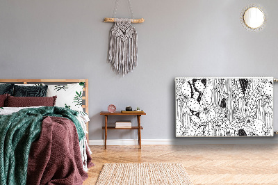 Cobertura magnética para radiador Cactos em quadrinhos