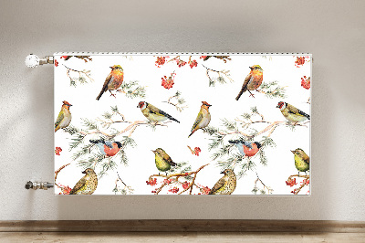 Capa magnética para radiador Pássaros em um galho