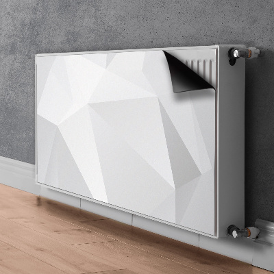 Cobertura magnética para radiador Abstração branca