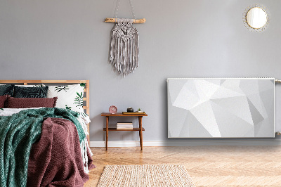 Cobertura magnética para radiador Abstração branca