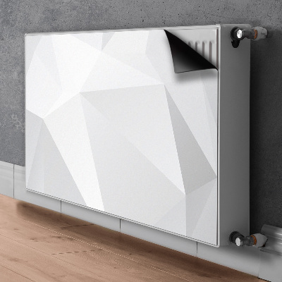 Cobertura magnética para radiador Abstração branca