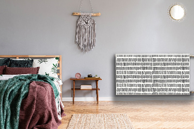 Cobertura magnética para radiador Linhas abstratas