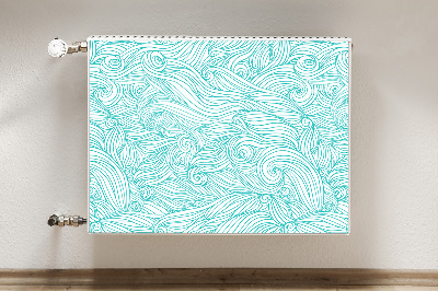 Capa magnética para radiador Ondas vintage