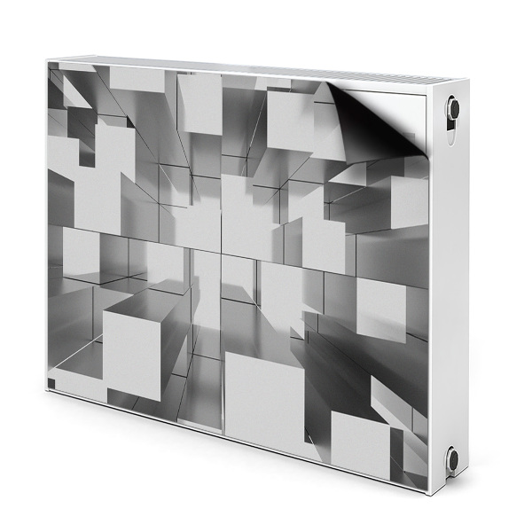 Cobertura magnética para radiador Azulejos cinzas