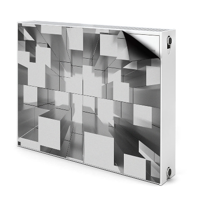 Cobertura magnética para radiador Azulejos cinzas