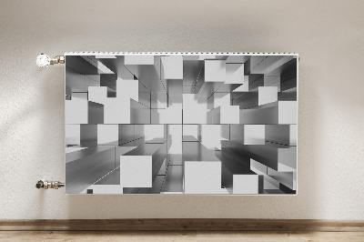 Cobertura magnética para radiador Azulejos cinzas