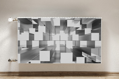 Cobertura magnética para radiador Azulejos cinzas