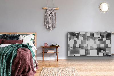 Cobertura magnética para radiador Azulejos cinzas