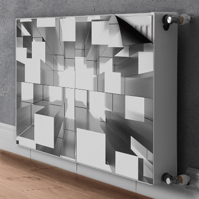 Cobertura magnética para radiador Azulejos cinzas