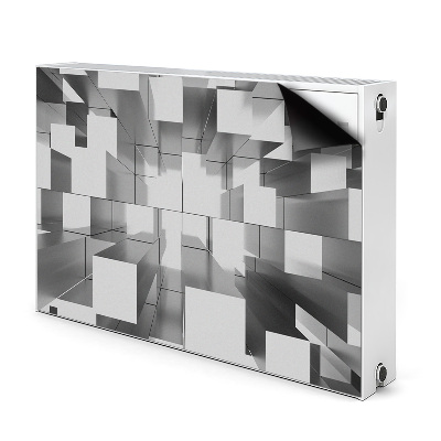 Cobertura magnética para radiador Azulejos cinzas