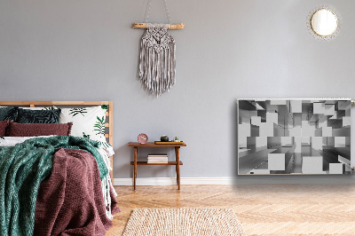 Cobertura magnética para radiador Azulejos cinzas