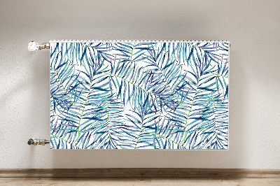 Capa magnética para radiador Folhas exóticas