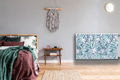 Capa magnética para radiador Folhas exóticas