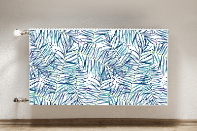 Capa magnética para radiador Folhas exóticas