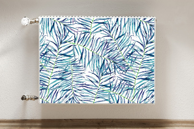 Capa magnética para radiador Folhas exóticas