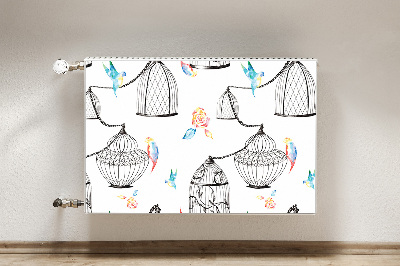 Cobertura magnética para radiador Gaiolas de pássaros