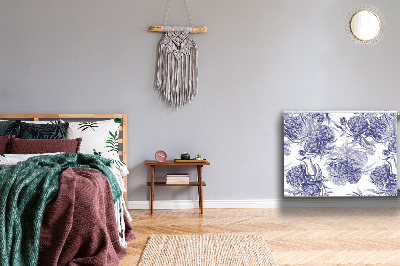 Capa magnética para radiador Peônias roxas