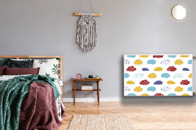 Cobertura magnética para radiador Nuvens coloridas